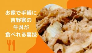 吉野家の牛丼を激安で食べるなら通販がおすすめ!口コミや気になる味と価格について